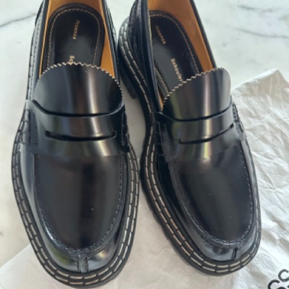 Proenza Schouler Beautiful Mint Condition Pattent Leather loafers